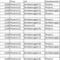 Oefenwedstrijden jeugd, nieuwe teams