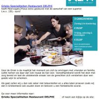 Superlot Sponsor in the spotlight: Grieks Specialiteiten Restaurant DELPHI