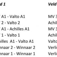 Programma drie- en vierkamp zaterdag 4 september