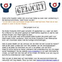 Hulp gezocht voor de Grote Clubactie 2020 !