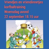 Vriendjes/vriendinnetjes korfbaltraining 22 september